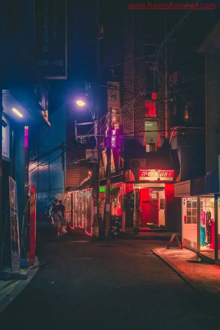 夜景调色，如何后期调出绚丽多彩的夜景色调_www.haoyidiansheji.com