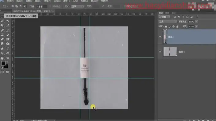 产品修图，给双头睫毛刷进行精细修图_www.haoyidiansheji.com
