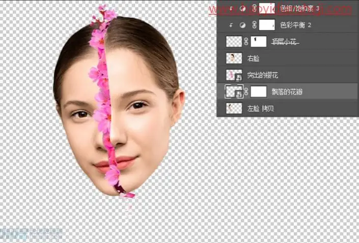 场景合成，通过PS合成一个超现实画面头像海报_www.haoyidiansheji.com