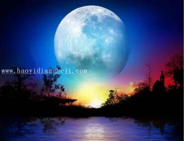 场景合成，用PS合成一个梦幻精灵壁纸图案_www.haoyidiansheji.com