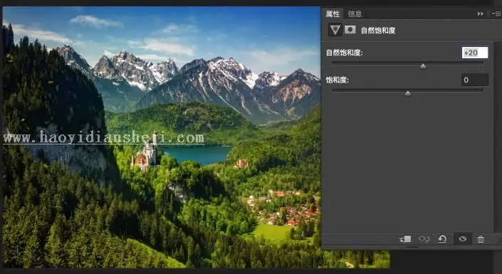 山景后期，用PS把前期是雾蒙蒙的照片变的通透清晰_www.haoyidiansheji.com