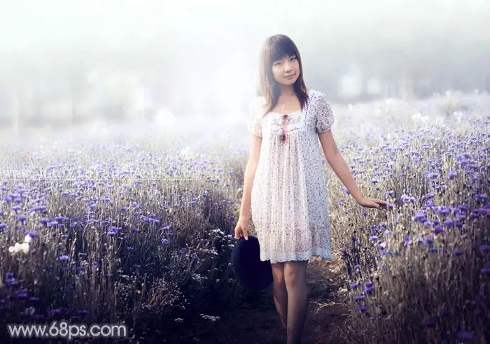 紫色调，调出紫中色梦幻照片效果_www.haoyidiansheji.com