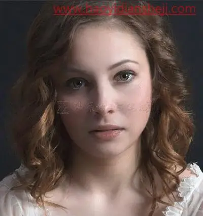 人像修图，给人物去除面部暗影_www.haoyidiansheji.com