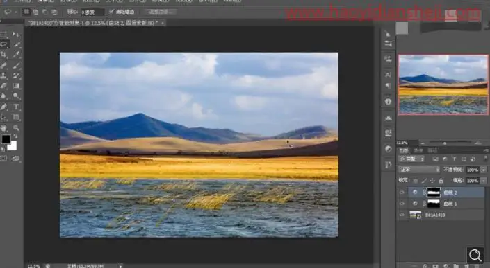 风景照片，给废片进行修复提升质感和锐度_www.haoyidiansheji.com