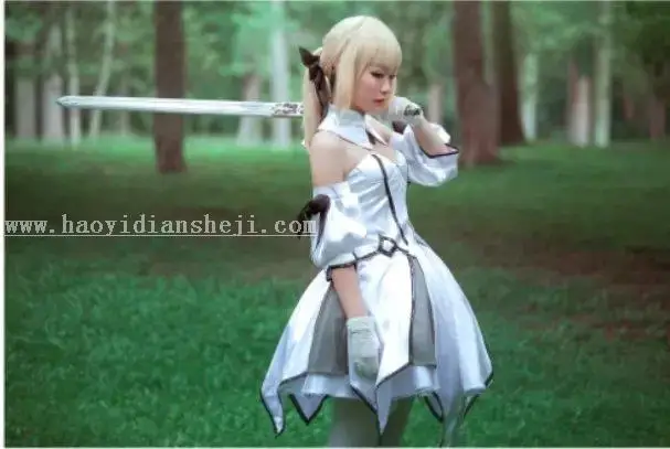COS照片，制作冷色调COSplay照片_www.haoyidiansheji.com