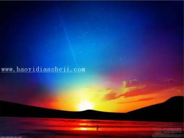 场景合成，用PS合成一个梦幻精灵壁纸图案_www.haoyidiansheji.com