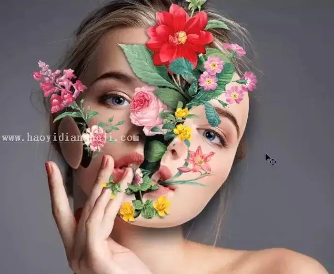场景合成，通过PS合成一副创意人像照片_www.haoyidiansheji.com