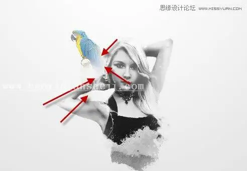 场景合成，通过PS合成抽象风格的艺术插画_www.haoyidiansheji.com