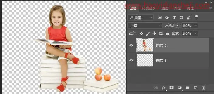工具运用，用ps中的颜色库给图片制作相近色的背景_www.haoyidiansheji.com