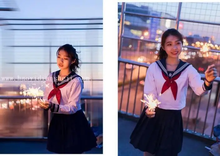 摄影后期，通过PS给夜景拍摄的烟花人像进行调色_www.haoyidiansheji.com