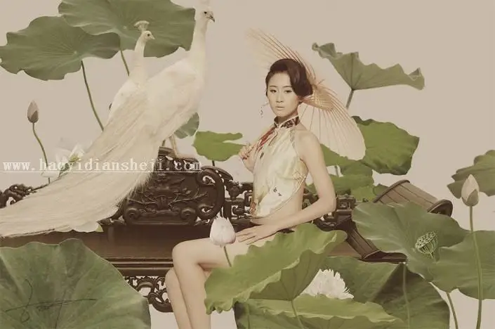 工笔画，孙郡工笔画效果视频教程_www.haoyidiansheji.com