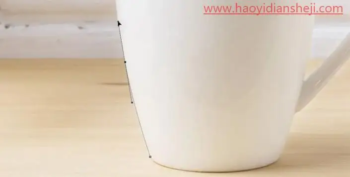 抠杯子，简单的抠取杯子的详细步骤_www.haoyidiansheji.com