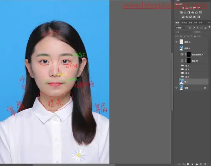 证件照，制作精致清晰的证件照片_www.haoyidiansheji.com