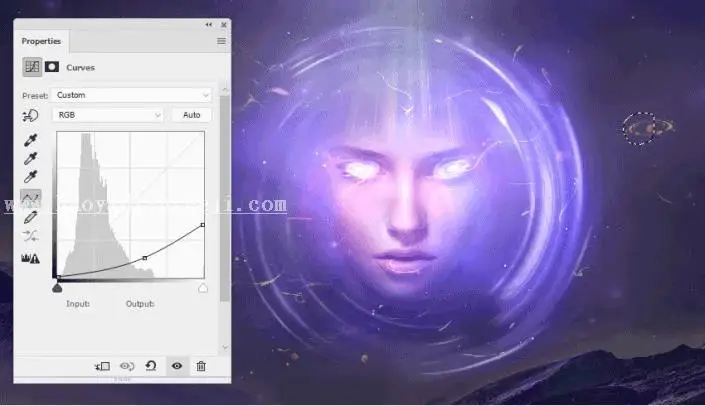 场景合成，用PS合成一个抽象的超现实科幻人物_www.haoyidiansheji.com