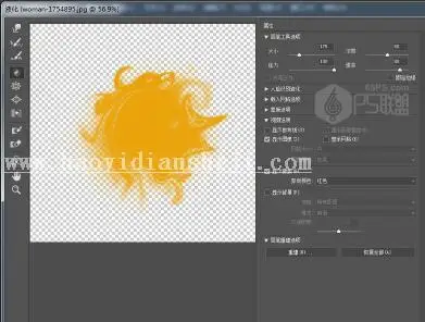 换背景，用PS给普通人物图片添加绚丽的背景效果_www.haoyidiansheji.com