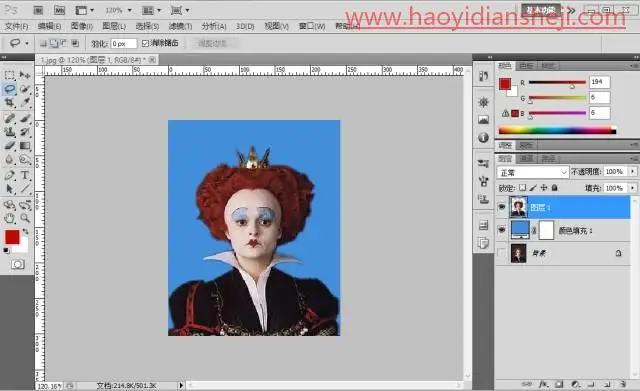 证件照，在PS中自制有自己风格的证件照_www.haoyidiansheji.com