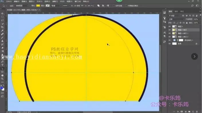 描边图标，用PS绘制可爱的卡通的笑脸描边图标_www.haoyidiansheji.com