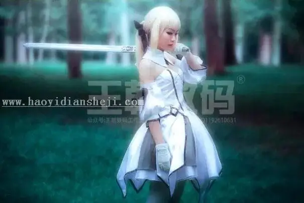 COS照片，制作冷色调COSplay照片_www.haoyidiansheji.com