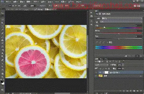 工具运用，照片调色工具之色相饱和度_www.haoyidiansheji.com