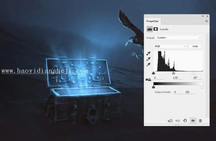 场景合成，用ps合成一个神奇的魔幻效果场景_www.haoyidiansheji.com