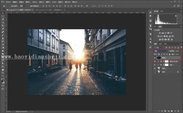 海报设计，制作一张欧美色调的海报_www.haoyidiansheji.com
