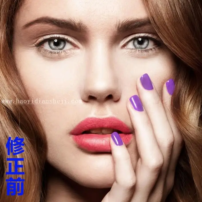 唇妆教程，超简单一步换唇色教程_www.haoyidiansheji.com