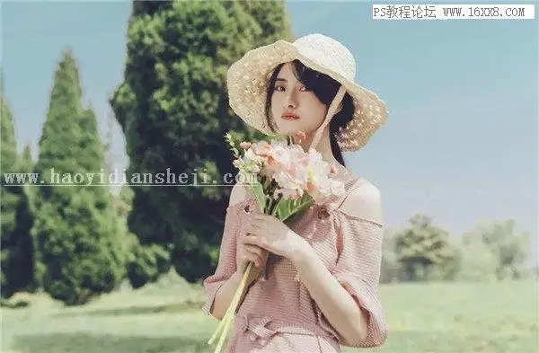 油画效果，用PS把人像调出复古的冷色效果_www.haoyidiansheji.com