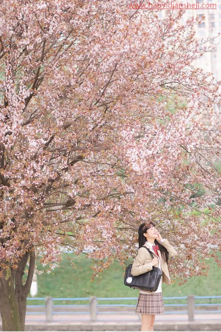 清新人像，快速调出日系樱花照片_www.haoyidiansheji.com