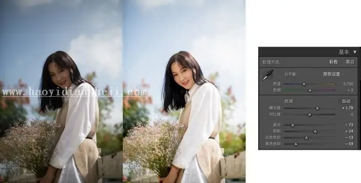 小清新，一分钟调出小清新人像照片_www.haoyidiansheji.com