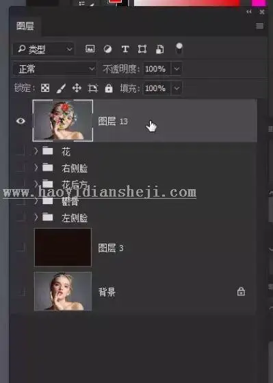 场景合成，通过PS合成一副创意人像照片_www.haoyidiansheji.com