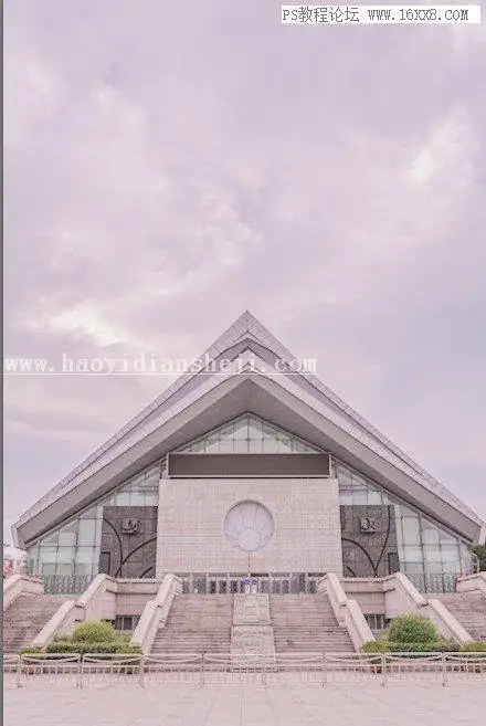 粉色调，用PS把建筑调出粉嫩的糖果色照片_www.haoyidiansheji.com