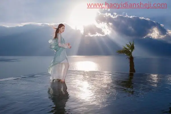 逆光照片，打造甜美的外景逆光人像照片_www.haoyidiansheji.com