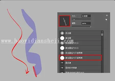 头发制作，用PS快速画出少女的卷发_www.haoyidiansheji.com