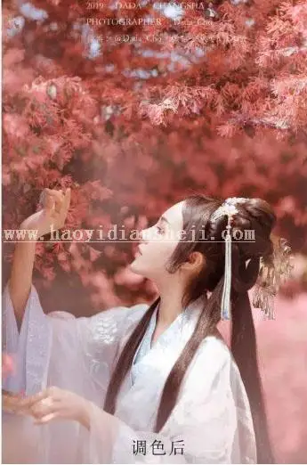 LR调色教程，通过LR调出仙气感十足的古风人像照片_www.haoyidiansheji.com