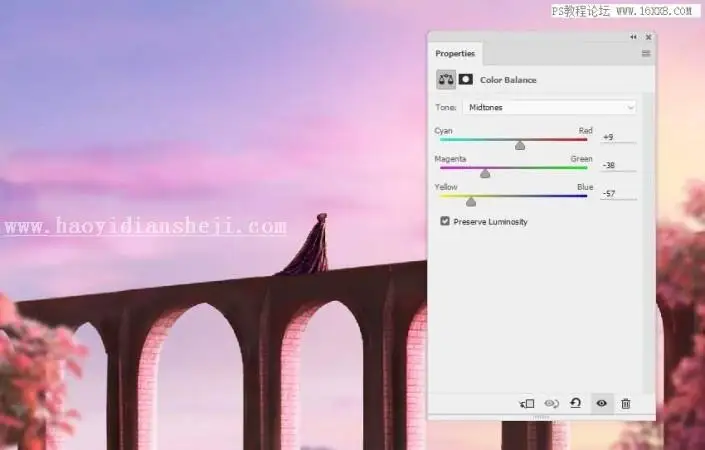 场景合成，用PS合成一副梦幻的二次元场景_www.haoyidiansheji.com