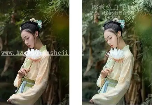 古风后期，用LR和PS把古装人像变的更加通透和干净_www.haoyidiansheji.com