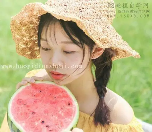 小清新，通过PS和LR调出夏日小清新通透人像_www.haoyidiansheji.com