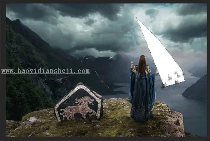 场景合成，在PS里创建一个魔幻瑰丽的场景_www.haoyidiansheji.com
