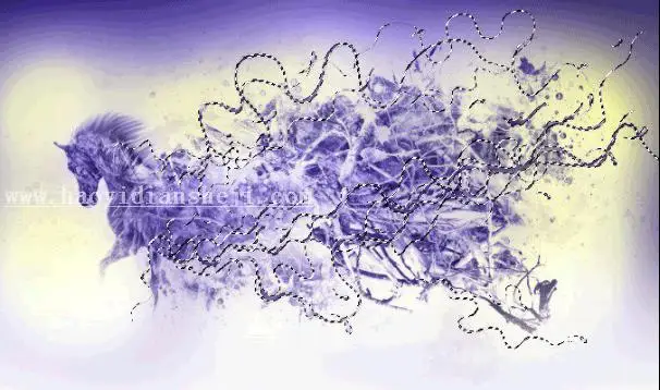 插画制作，在PS中建一个艺术马插画_www.haoyidiansheji.com