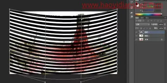 水波效果，制作古风动态水波效果人像_www.haoyidiansheji.com
