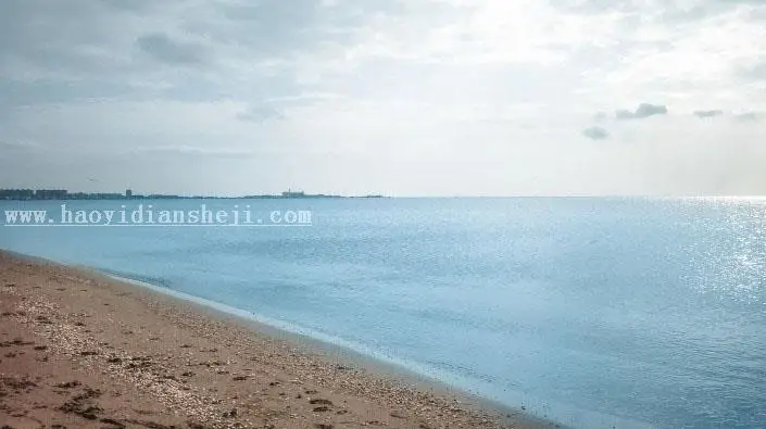 海景调色，用ps中的色温+蒙版调色_www.haoyidiansheji.com