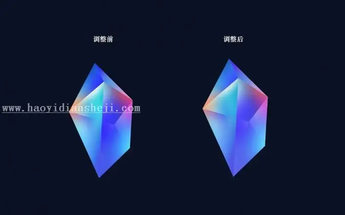 图标设计，通过PS制作设计质感水晶图标_www.haoyidiansheji.com