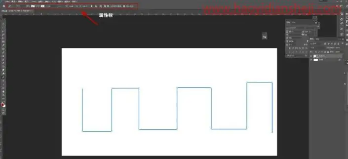 工具运用，用PS中的钢笔工具画虚线_www.haoyidiansheji.com