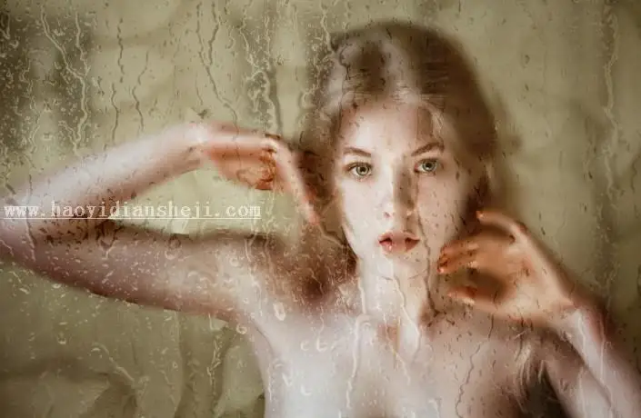 水雾玻璃，模仿下雨后的玻璃效果_www.haoyidiansheji.com