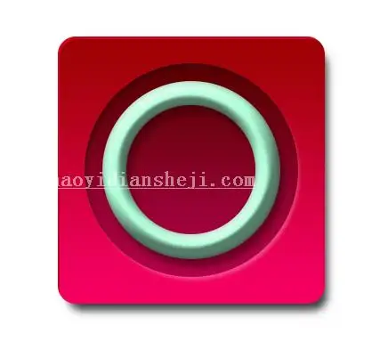 UI教程，设计玉镯主题UI图标_www.haoyidiansheji.com