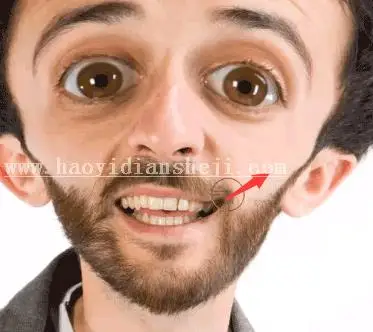 人像恶搞，用PS中的反向美化制作人物头像搞怪表情_www.haoyidiansheji.com
