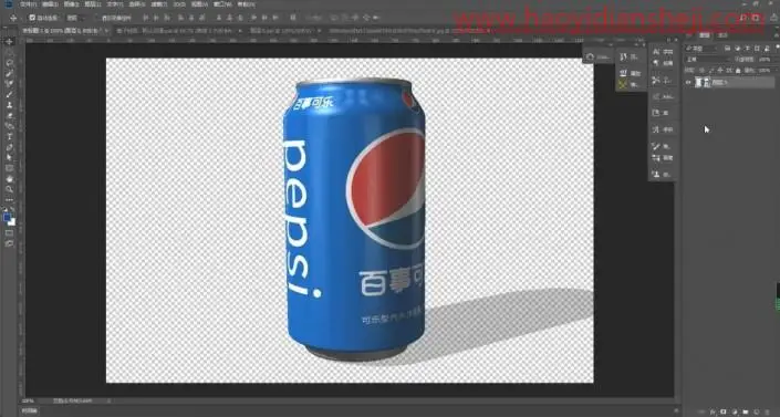 海报制作，利用PS制作高端大气3D易拉罐汽水海报_www.haoyidiansheji.com