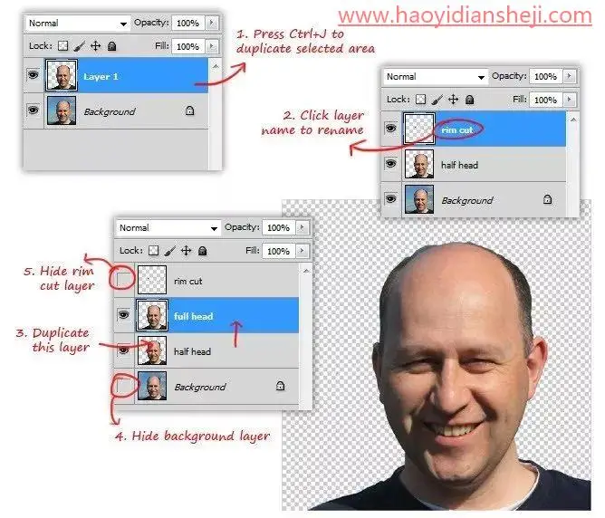 奇妙合成，通过PS制作一幅超现实人像特效_www.haoyidiansheji.com