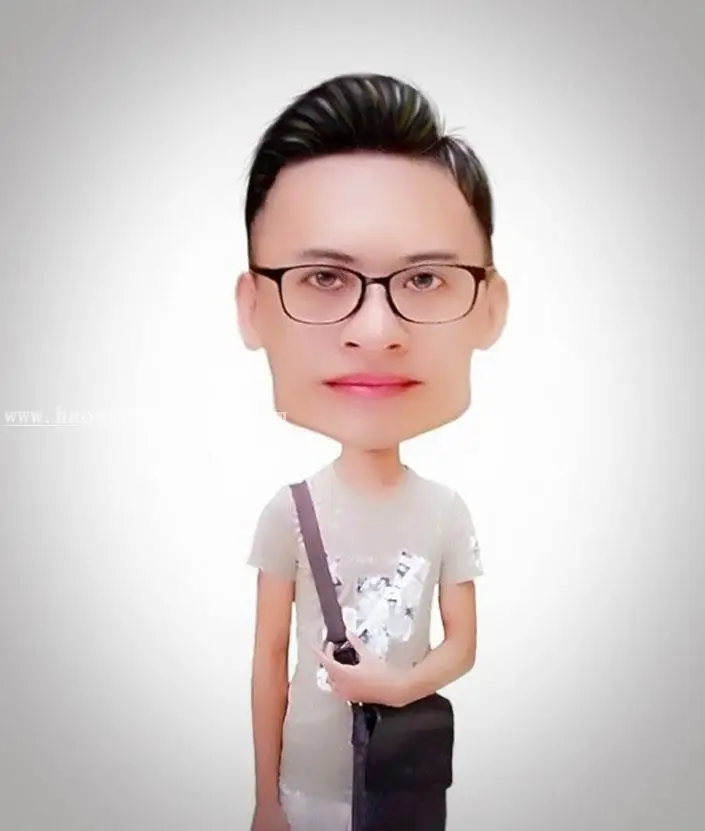 Q版效果，制作大头像简单思路_www.haoyidiansheji.com