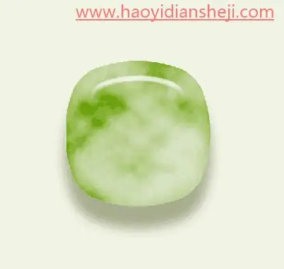 图标设计，用PS的图层样式制作逼真的玉石图标_www.haoyidiansheji.com
